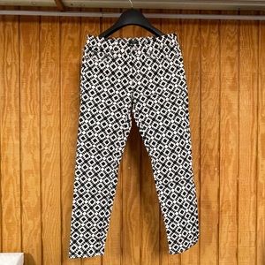 J Crew toothpick Aztec print stretch skinny jeans Y2k